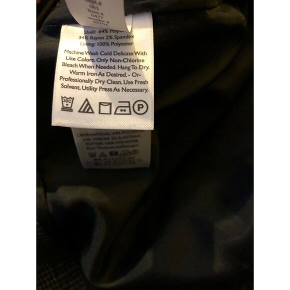 Eddie Bauer Preppy Academia Gray & Black Plaid Skirt 10 - Picture 8 of 10